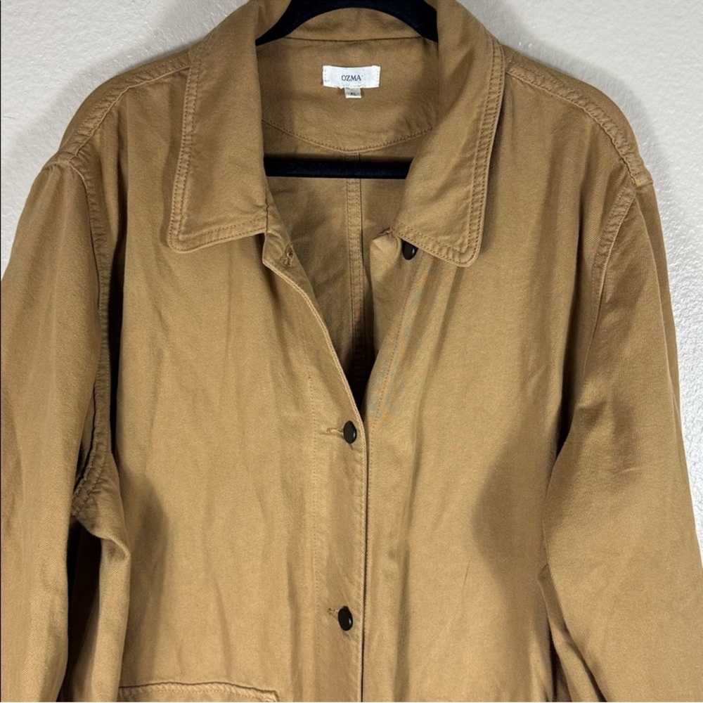 OZMA The Chore Coat in Khaki - Picture 7 of 11